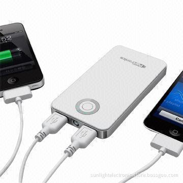 Portable Cellphone Charger for iPhone/iPad/HTC/Samsung, with 5600mAh High Capacity